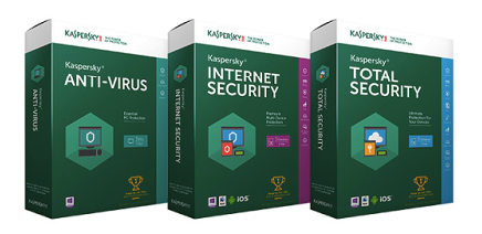 Các phiên bản phần mềm diệt virus năm 2017 của kaspersky
