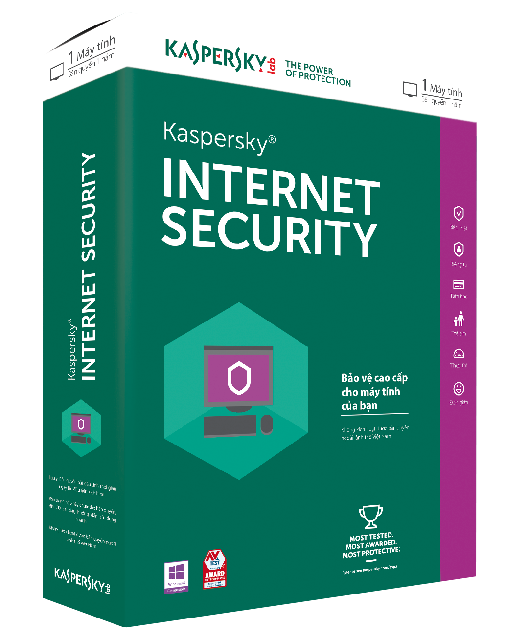 Kaspersky Internet Security 2019 dành cho 1PC